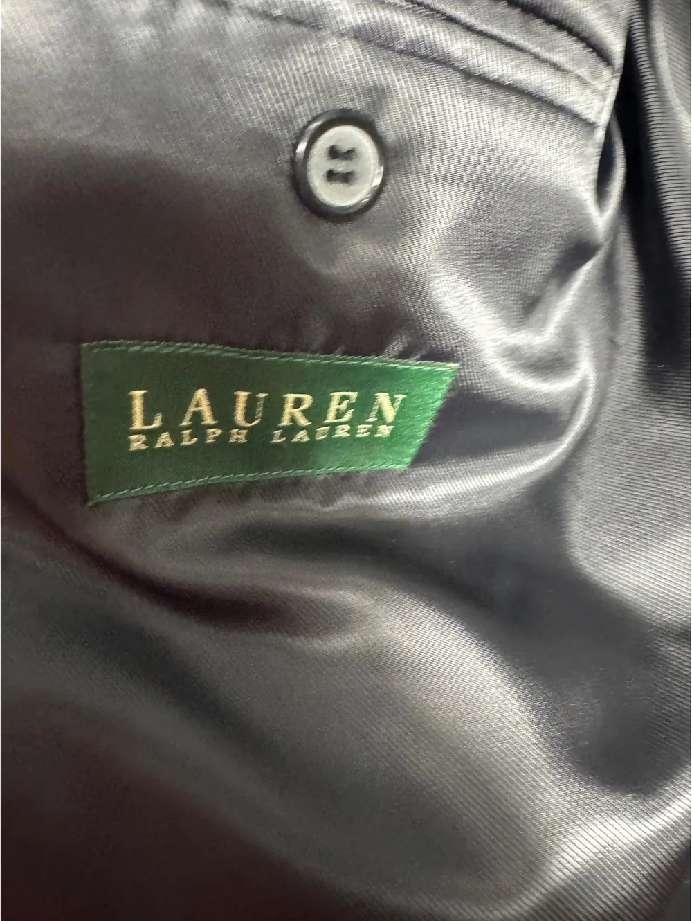 Lauren Ralph Lauren Men's Gray Wool Cashmere Blend Overcoat Size 42L